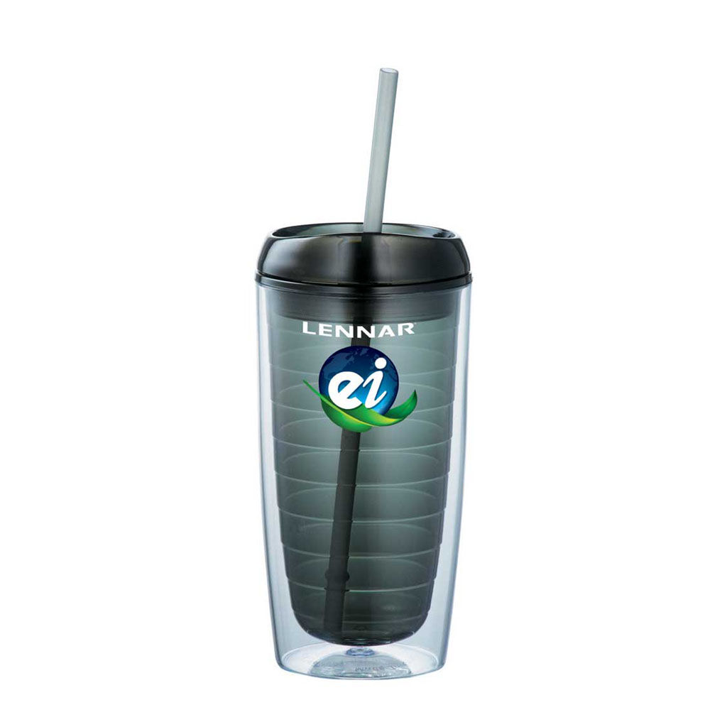 Branded 16 oz Vortex Tumbler Black