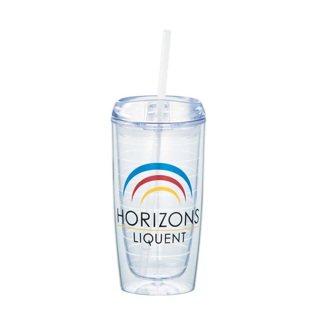 Custom Branded 16 oz Vortex Tumbler - Clear