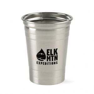 Branded 17 oz Party Time Stainless Tumbler Stainless Steel