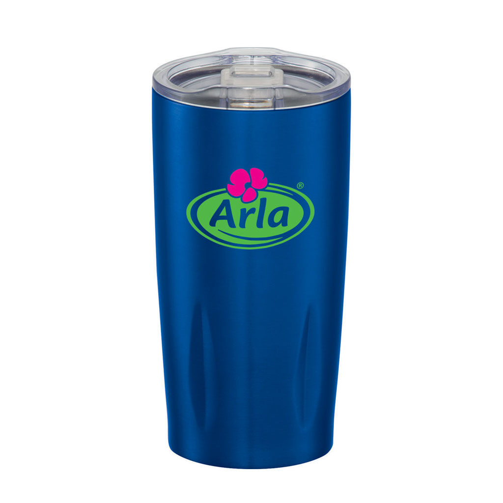 Custom Branded 20 oz Adrian Vacuum Tumbler - Blue