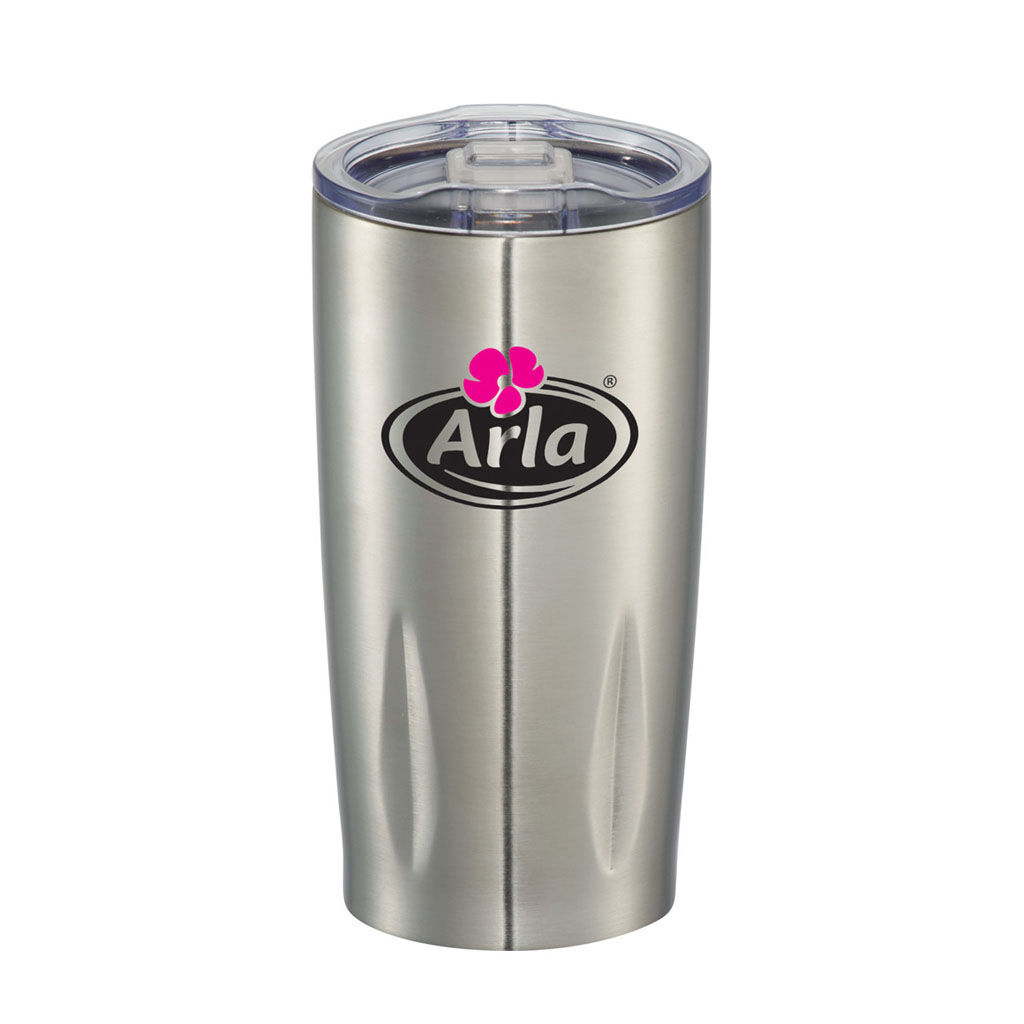 Custom Branded 20 oz Adrian Vacuum Tumbler - Silver