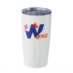 Custom Branded 20 oz Adrian Vacuum Tumbler - White