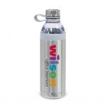 Custom Branded 20 oz Dual Opening Stainless Steel Water Bottle - Turquoise