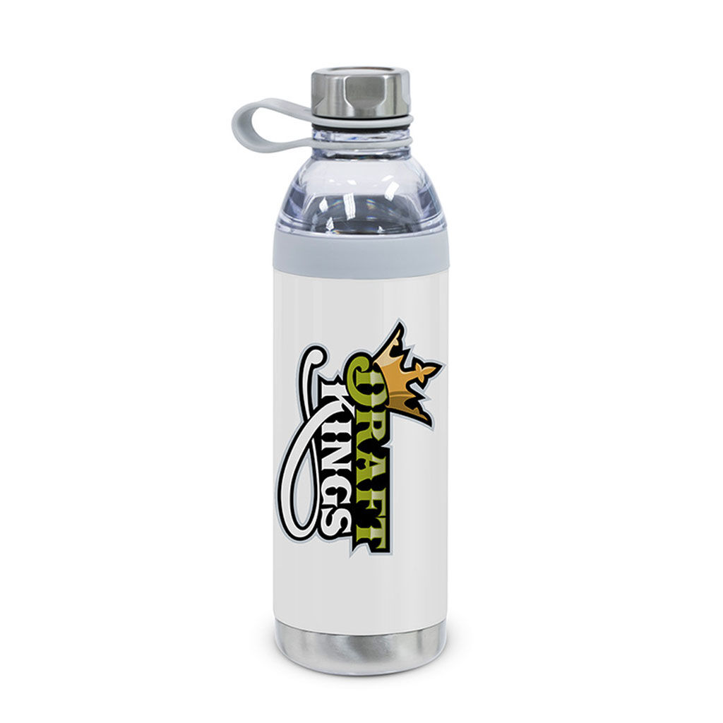 Custom Branded 20 oz Dual Opening Stainless Steel Water Bottle
