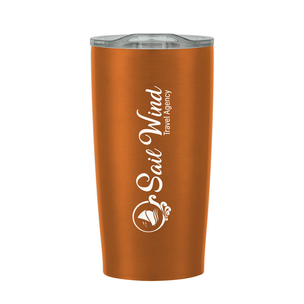 Custom Branded 20 oz Himalayan Tumbler - Metallic Orange