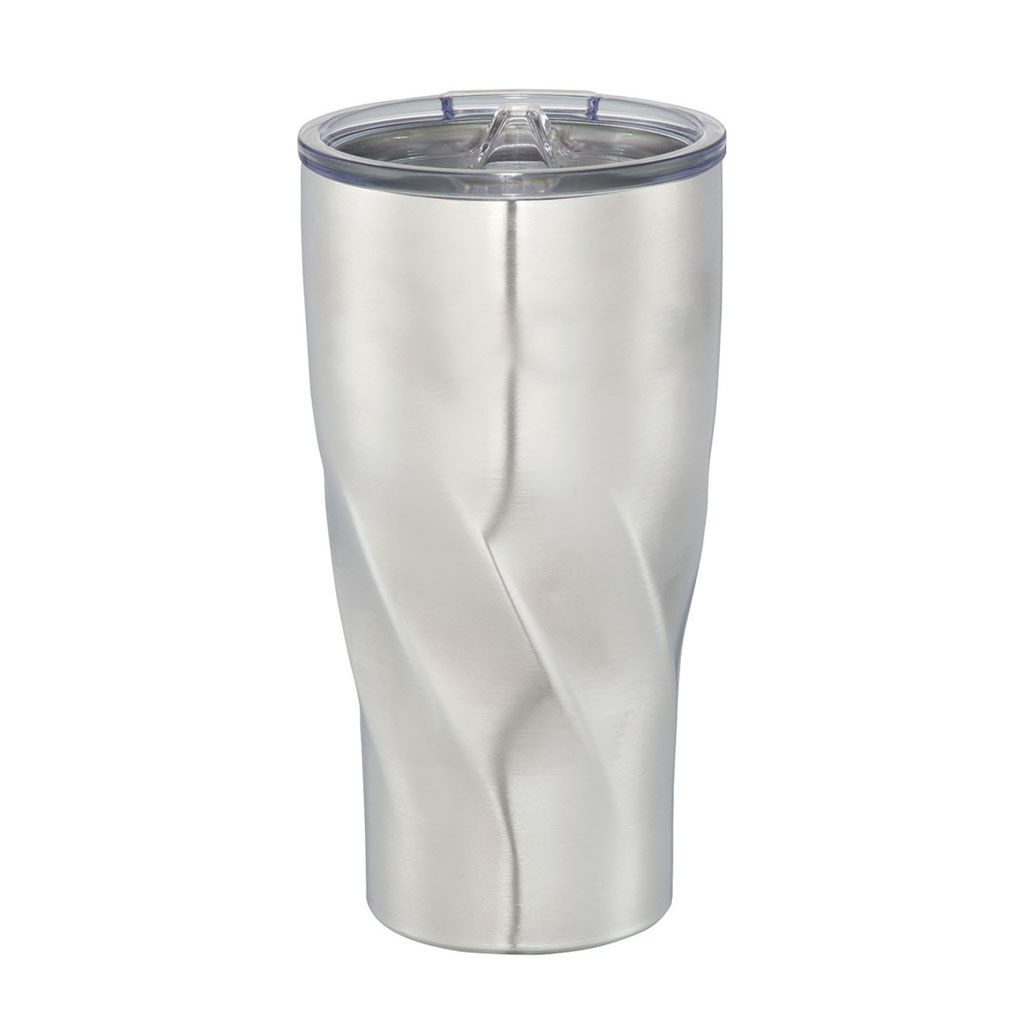 Branded 20 oz Hugo Copper Vacuum Insulated Tumbler Silver