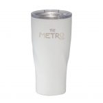 Custom Branded 20 oz Hugo Copper Vacuum Insulated Tumbler - White