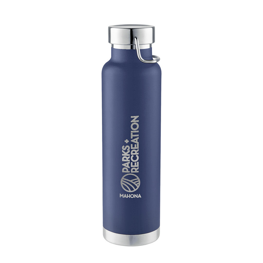 Custom Branded 22 oz Thor Copper Vacuum Insulated Bottle - Navy