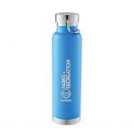 Custom Branded 22 oz Thor Copper Vacuum Insulated Bottle - Process Blue