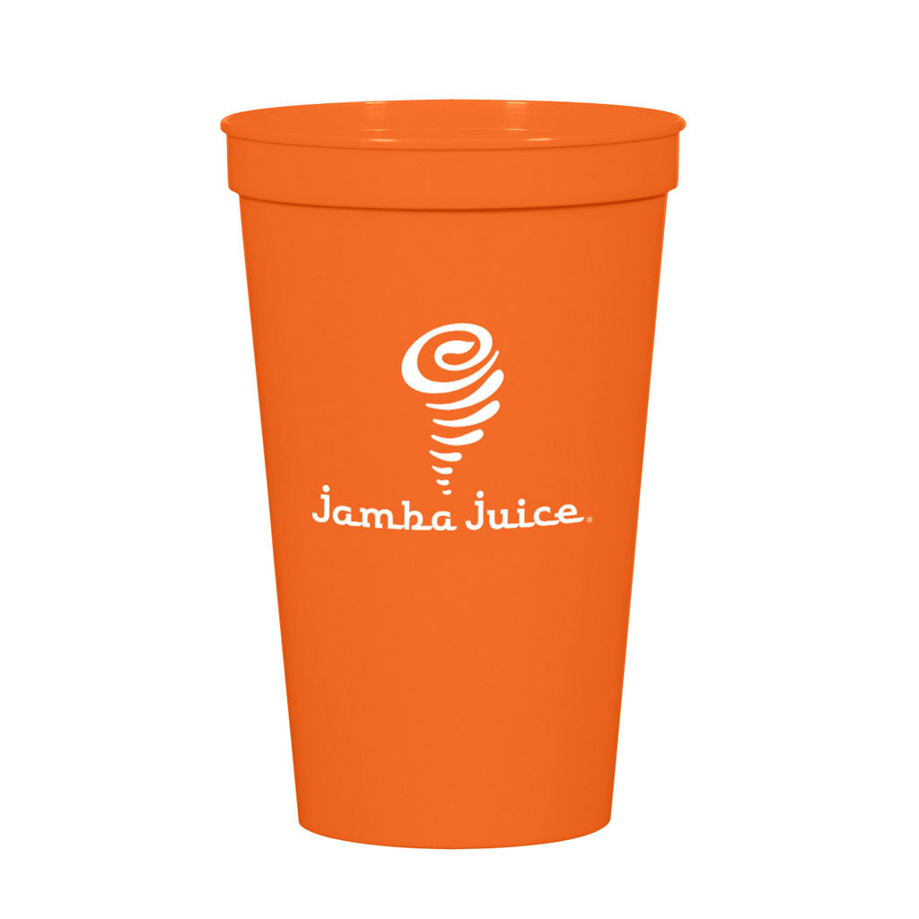 Custom Branded 22 oz Big Game Cup - Orange