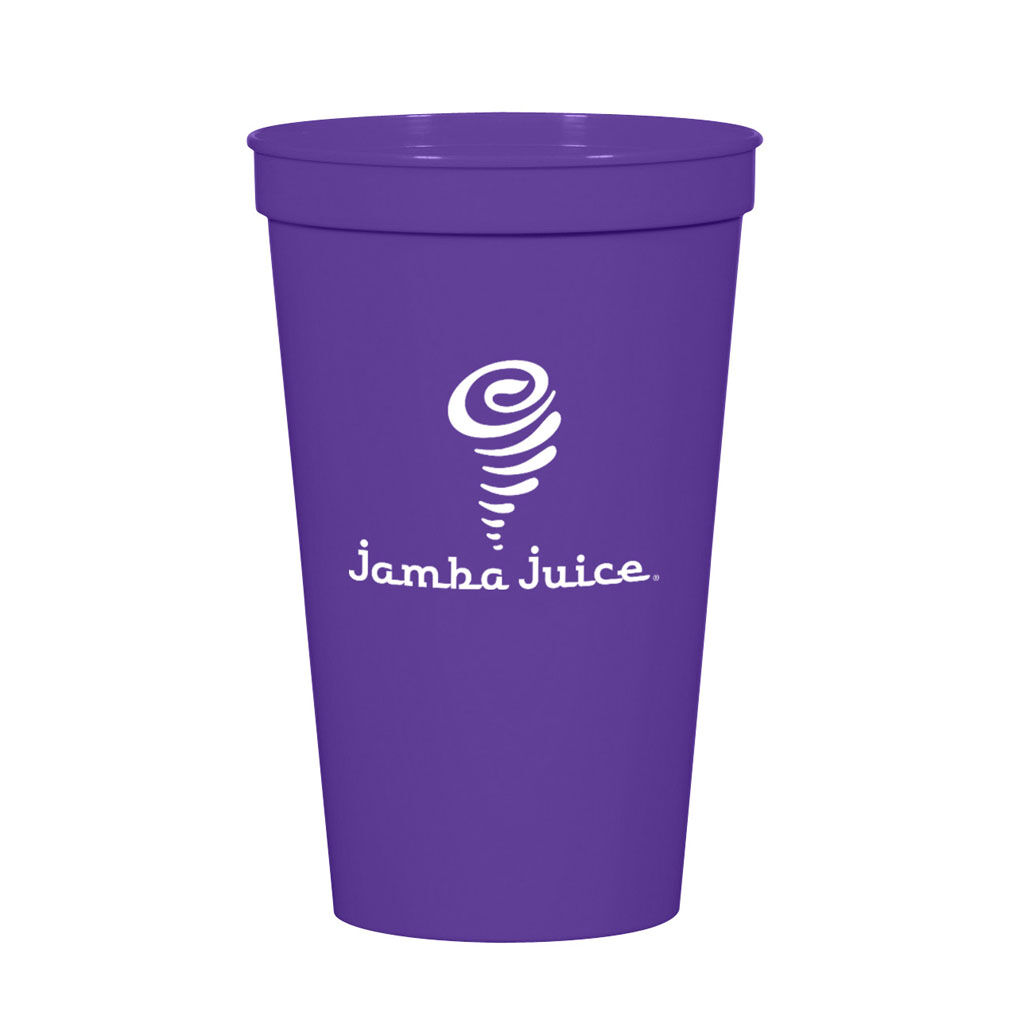Branded 22 oz Big Game Cup Purple