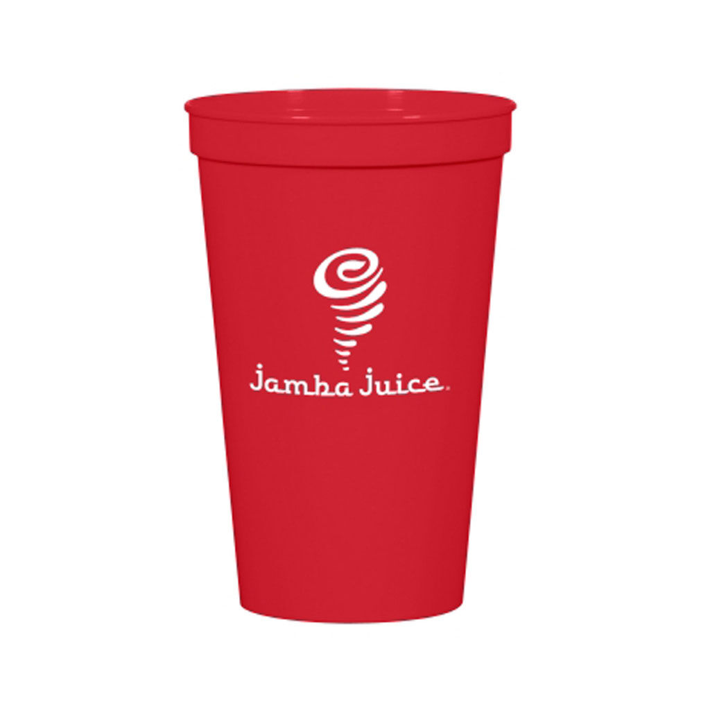 Branded 22 oz Big Game Cup Red