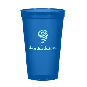 Branded 22 oz Big Game Cup Translucent Blue