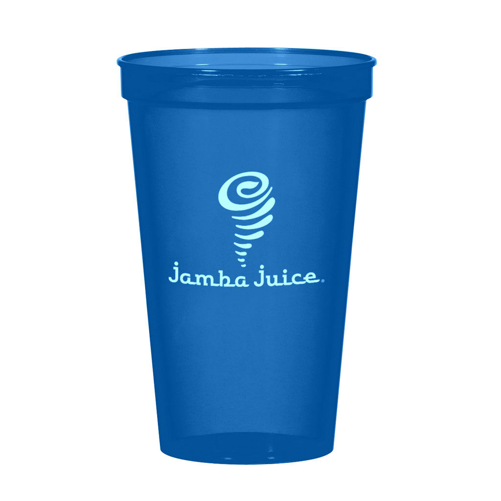 Branded 22 oz Big Game Cup Translucent Blue