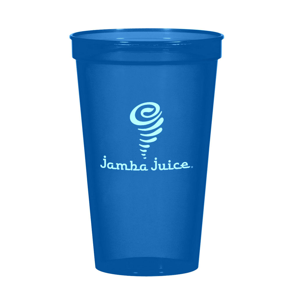 Branded 22 oz Big Game Cup Translucent Blue