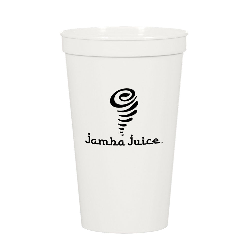 Branded 22 oz Big Game Cup White