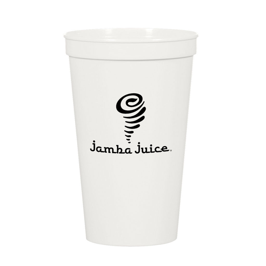 Custom Branded 22 oz Big Game Cup - White