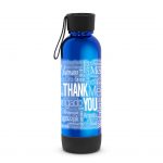 Branded 22 oz Lite-Up Water Bottle Blue