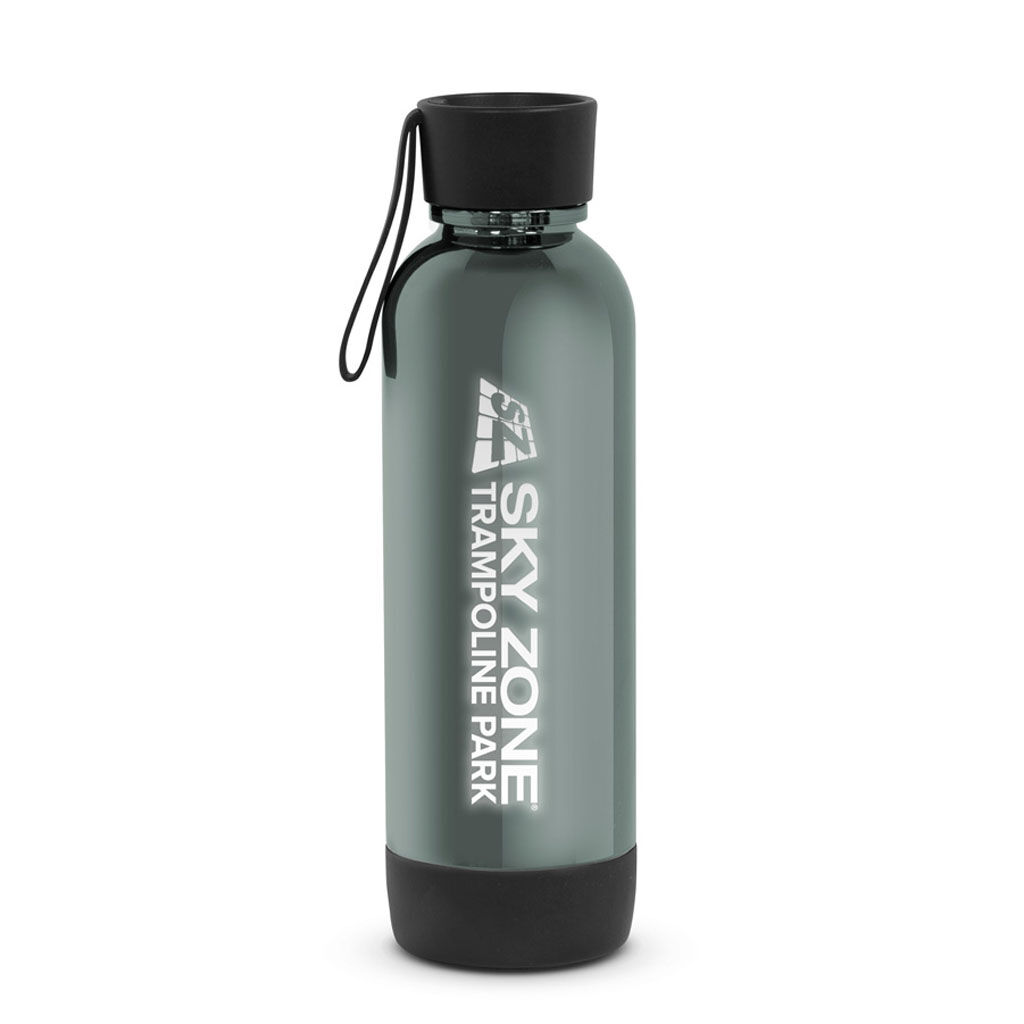 Custom Branded 22 oz Lite-Up Water Bottle - Gunmetal