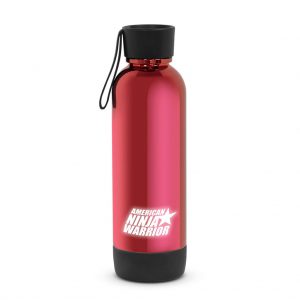 Branded 22 oz Lite-Up Water Bottle Red