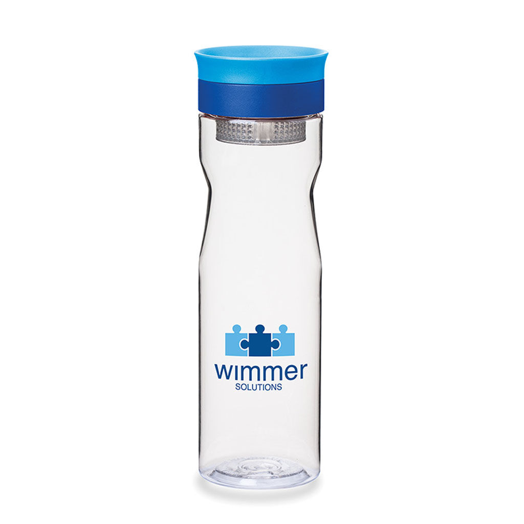 Custom Branded 25 oz Infusion Water Bottle - Blue