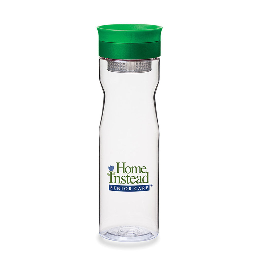 Branded 25 oz Infusion Water Bottle Green