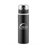 Branded 27 oz Hermosa Aluminum Water Bottle Black