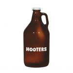 Branded 64 oz Amber Malt Growler Brown