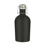 Custom Branded 64 oz Portland Stainless Steel Beer Growler Jug - Black