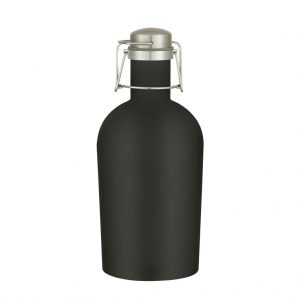 Branded 64 oz Portland Stainless Steel Beer Growler Jug Black