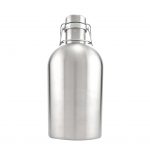 Branded 64 oz Portland Stainless Steel Beer Growler Jug Silver