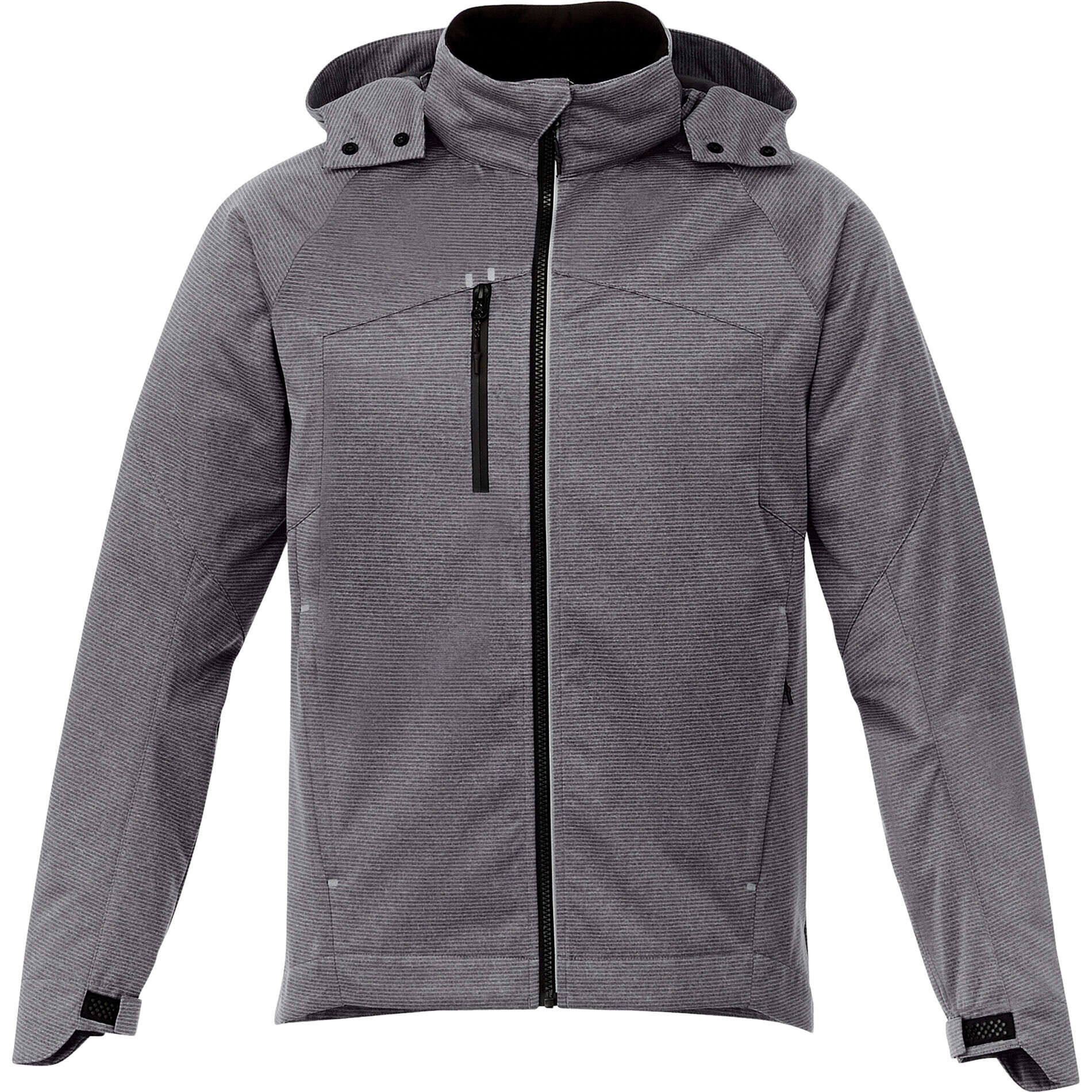 Branded Mens BERGAMO Softshell Jacket Black Smoke