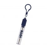 Custom Branded Collapsible Stainless Steel Straw Kit - Navy