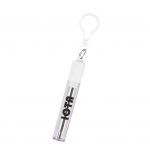 Custom Branded Collapsible Stainless Steel Straw Kit - White