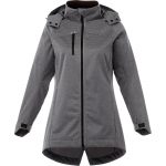 Branded Womens Bergamo Softshell Jacket Black Smoke