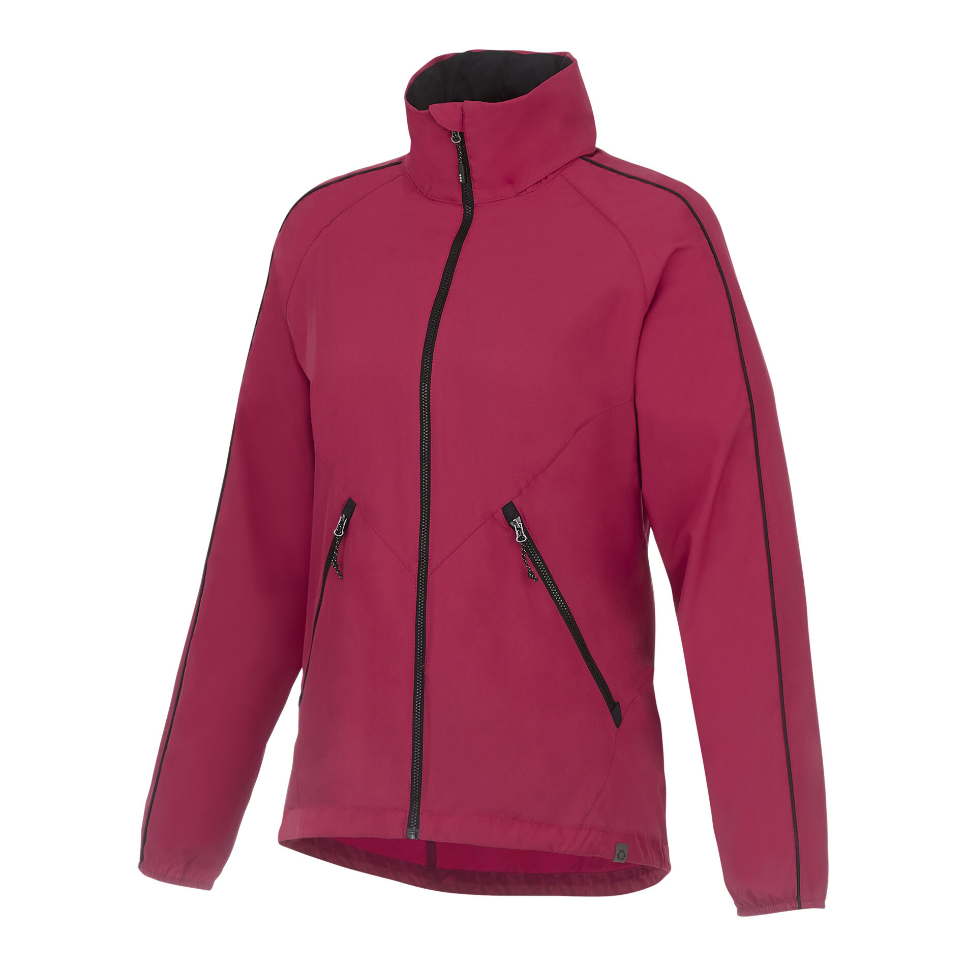 Branded Rincon Eco Packable Jacket (Female) Vintage Red/Black