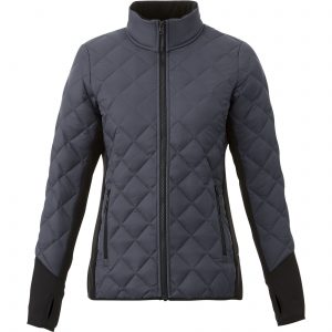 Branded Rougemont Hybrid Insulated Jacket (Female) Grey Storm/Black