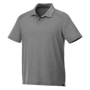 Branded Amos Eco SS Polo (Male) Steel Grey