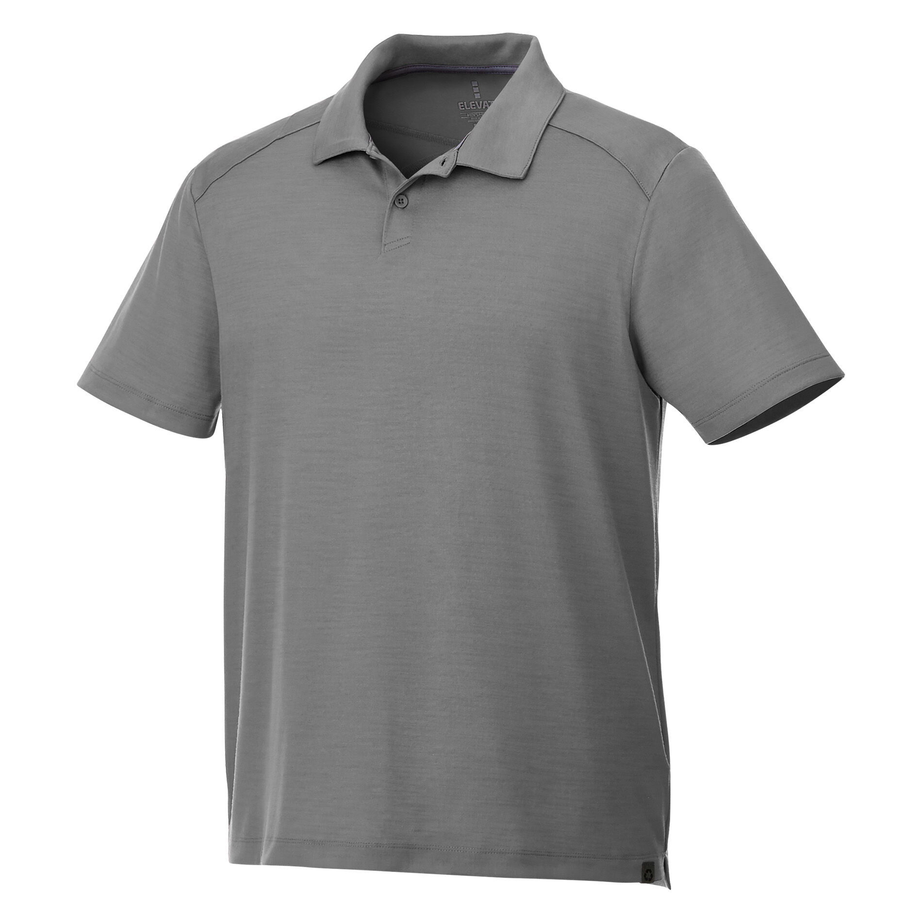 Custom Branded Amos Eco SS Polo (Male) - Steel Grey