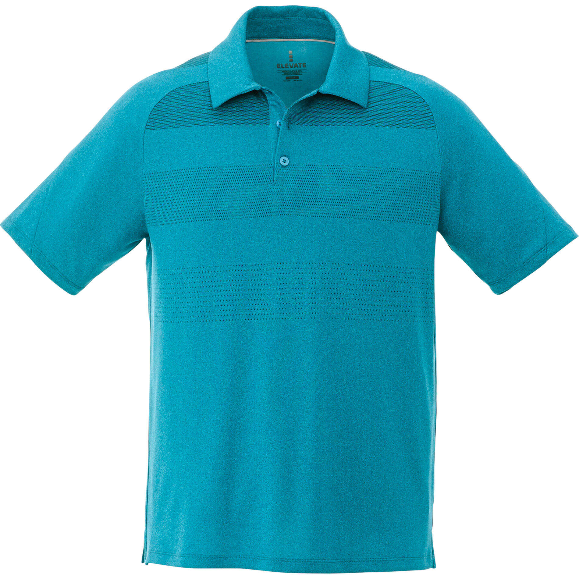 Custom Branded Antero Short Sleeve Polo (Male) - Aspen Blue Heather