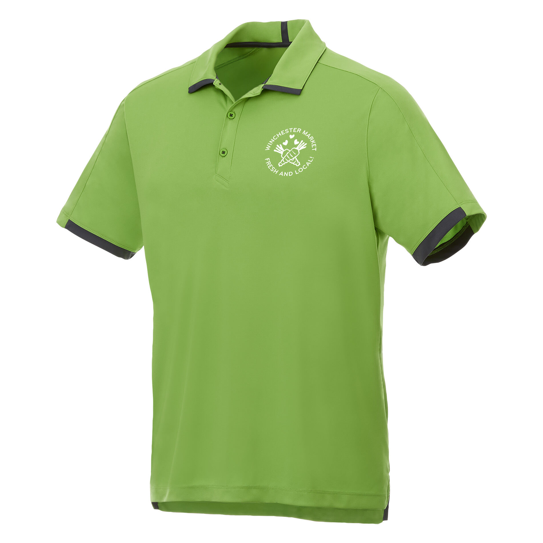 Branded Cerrado SS Polo (Male) Apple/Grey Storm