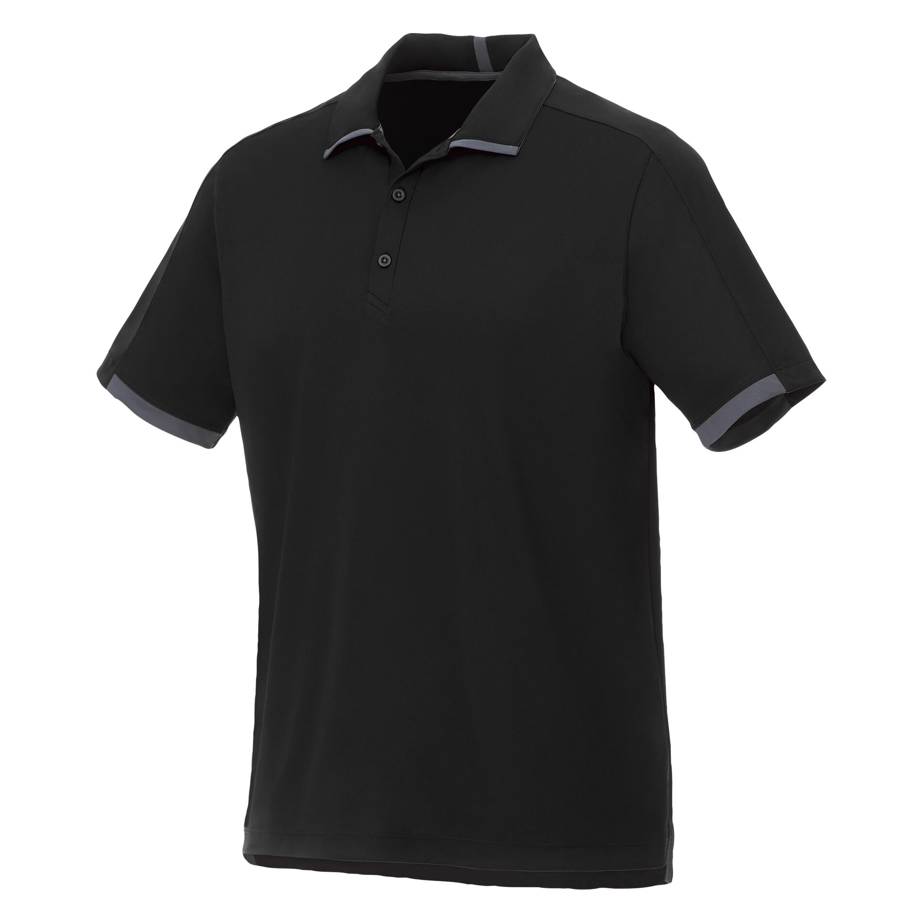 Custom Branded Cerrado SS Polo (Male) - Black/Grey Storm