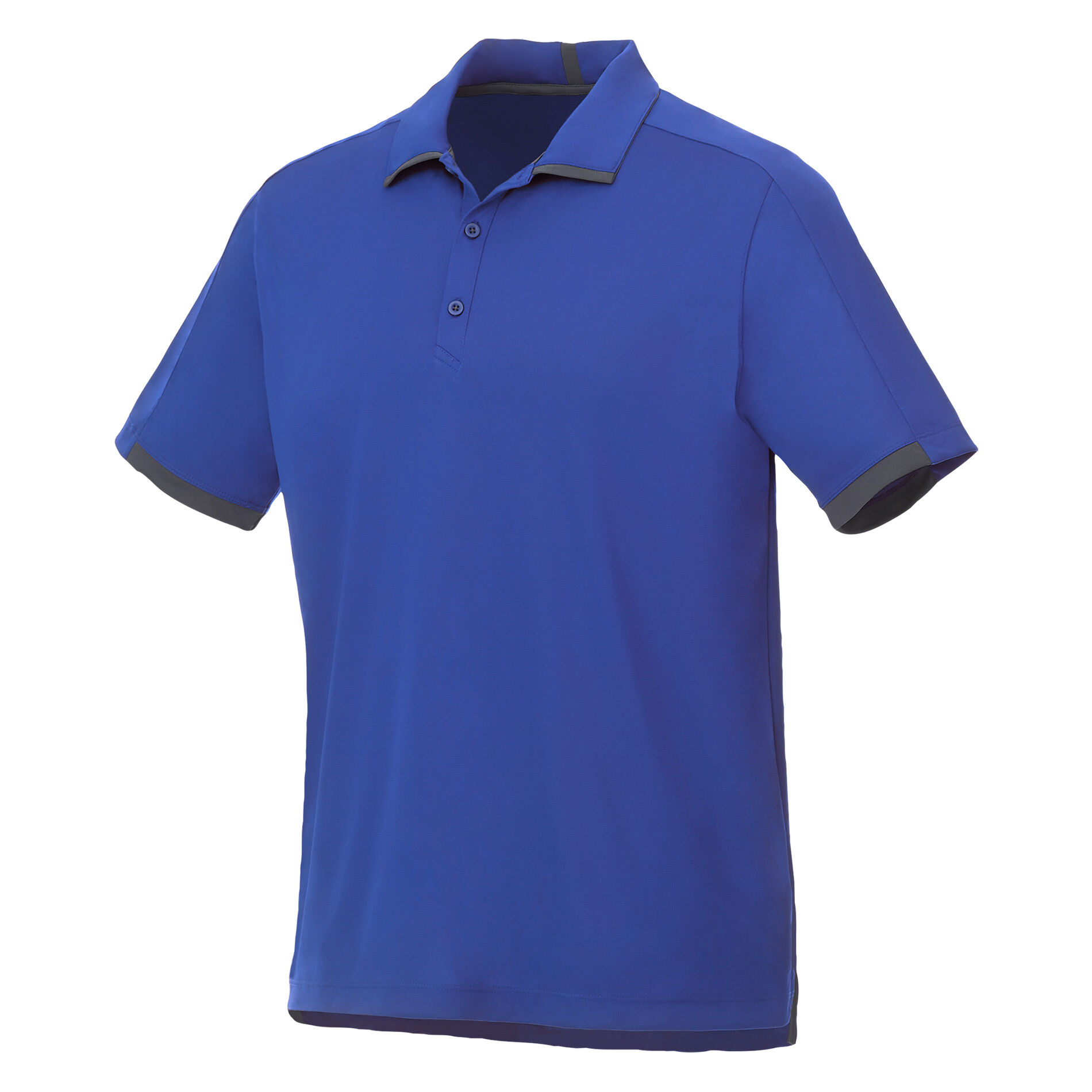 Custom Branded Cerrado SS Polo (Male) - New Royal/Grey Storm