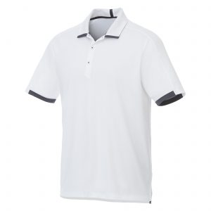 Branded Cerrado SS Polo (Male) White/Grey Storm