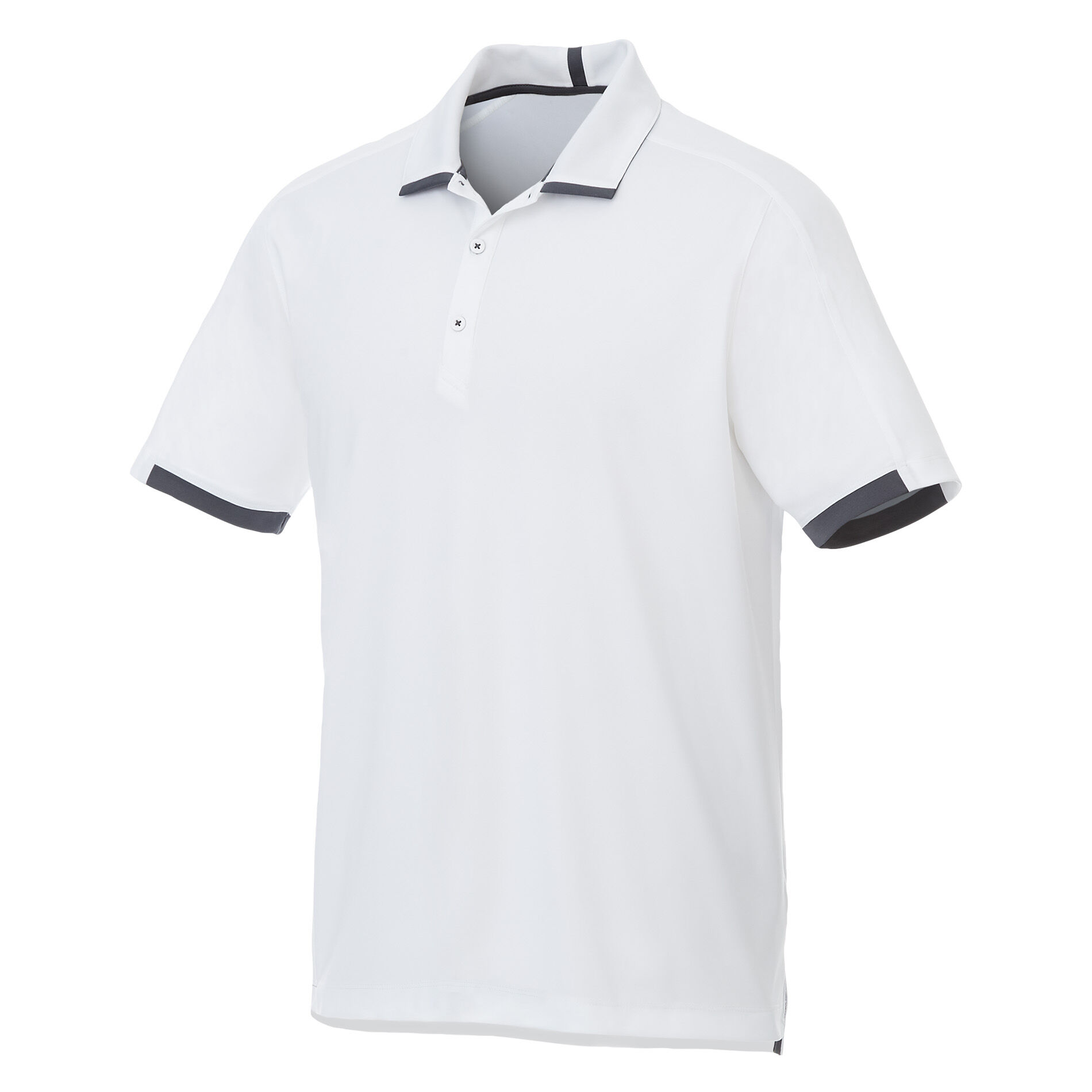 Custom Branded Cerrado SS Polo (Male) - White/Grey Storm