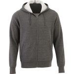 Custom Branded Cypress Fleece Zip Hoody (Male) - Heather Dark Charcoal