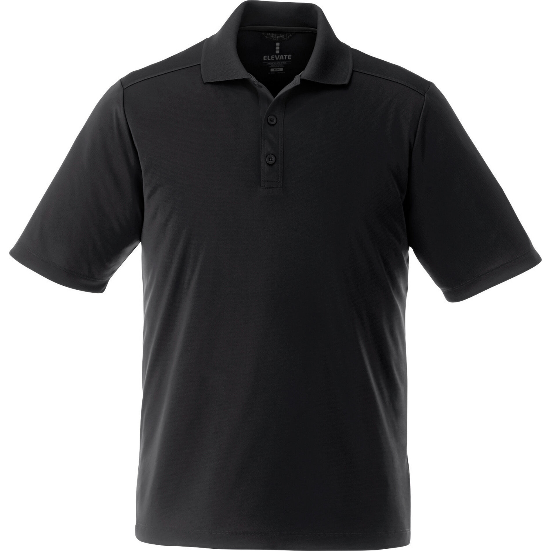 Branded Dade Short Sleeve Polo (Male) Black
