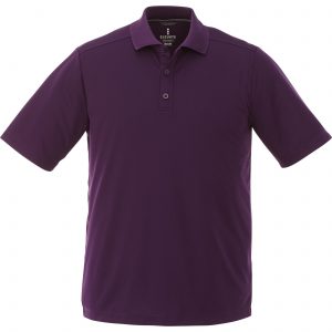 Branded Dade Short Sleeve Polo (Male) Dark Plum