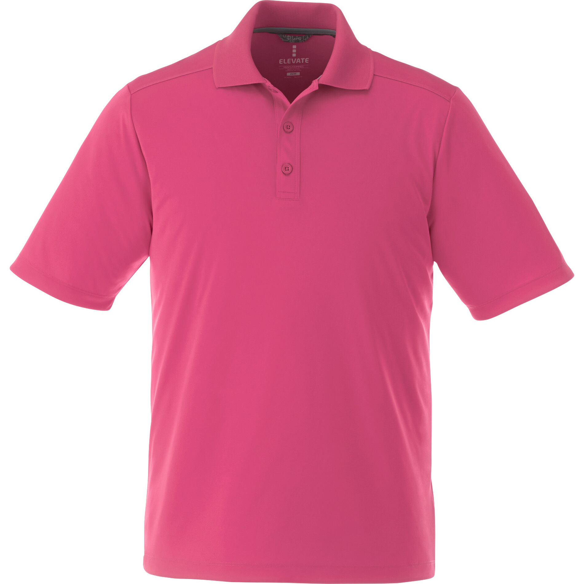 Branded Dade Short Sleeve Polo (Male) Magenta