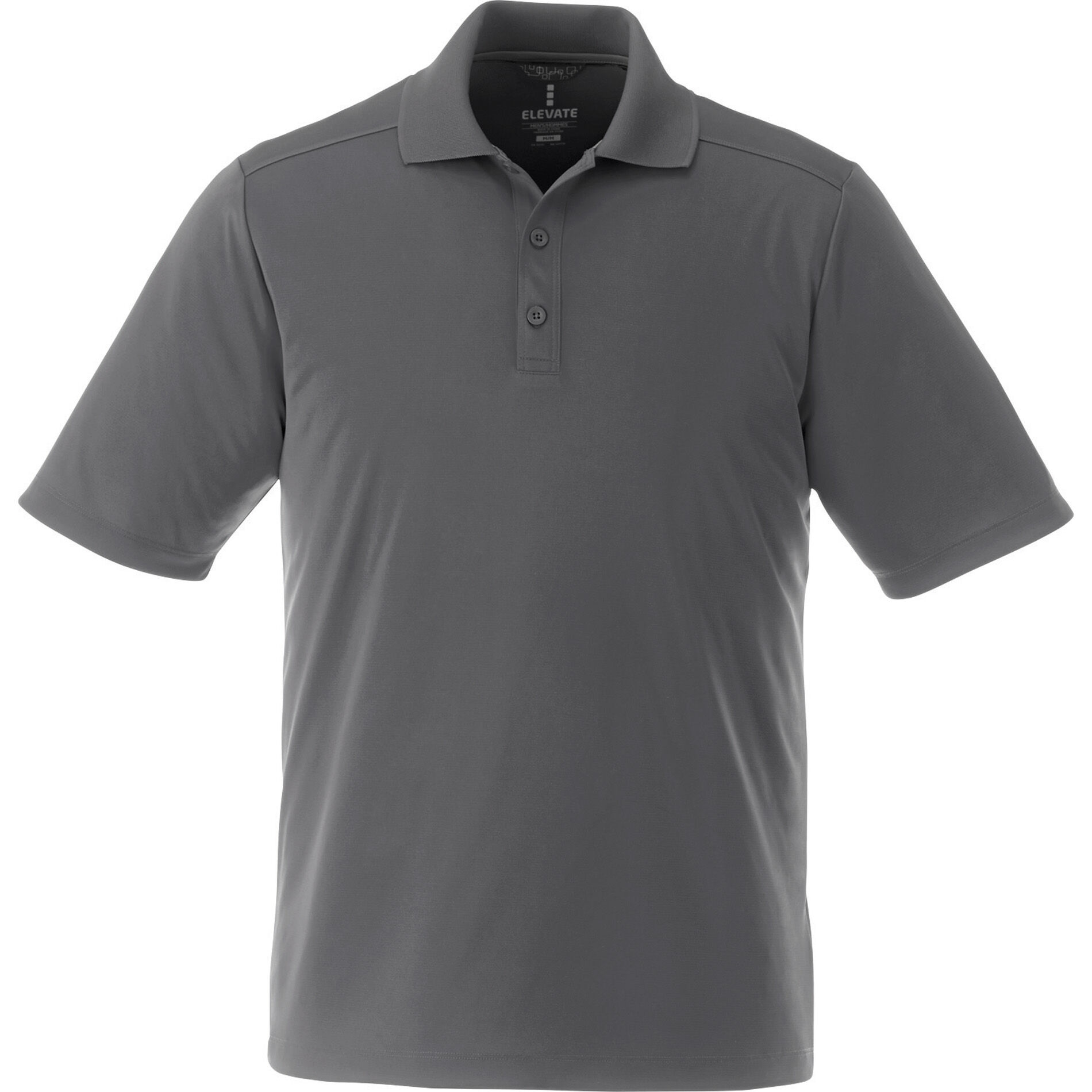 Custom Branded Dade Short Sleeve Polo (Male) - Steel Grey